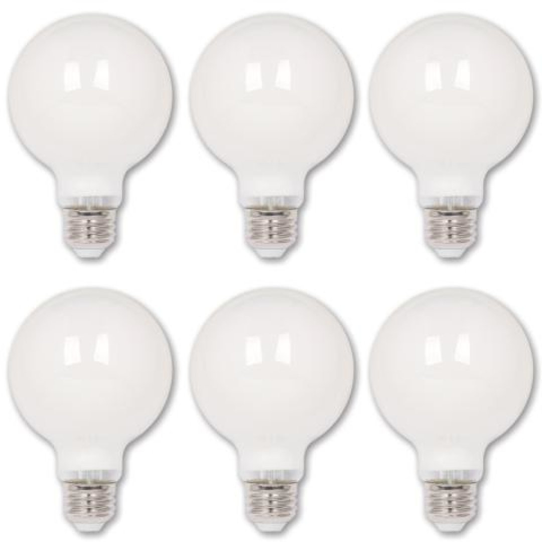 40 Watt Equivalent G25 E26/Medium (Standard) Dimmable 2700K LED Bulb (Set of 6) Westinghouse Lighting