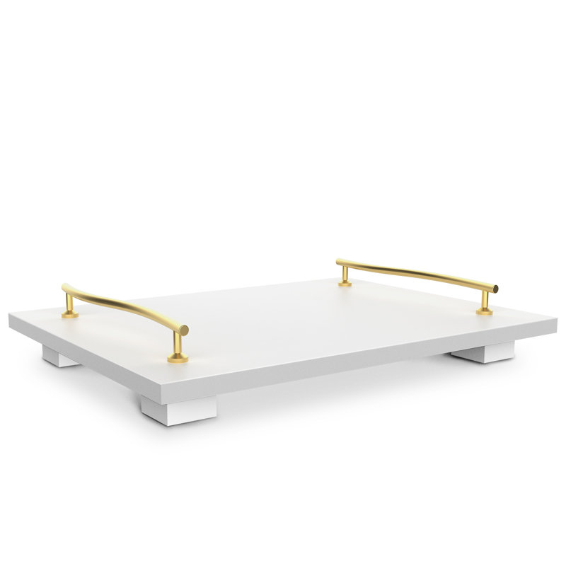 Plateau de coiffeuse Dyma, Blanc