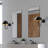 Modern Wall Lamp with Metal Body, Black Finish, 7.9 x 13.8 x 10.6 inches | E14 Socket, Max 40W (Bulb Not Included) | Stylish Accent Lighting for Living Room, Bedroom & Office | IP20 Rated for Indoor Use-954395420