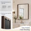 Miroir de salle de bain rectangulaire avec cadre en aluminium et verre trempé-1057828153-1014952166