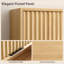 Armoire murale cannelée, rangement pour salle de bain avec tablettes réglables (ensemble de 2)-1097595041