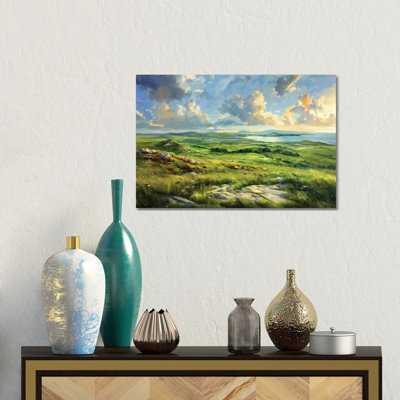 Summer Vista, Wild Atlantic Way, Irlande. - Reproduction d'art mural encadrée