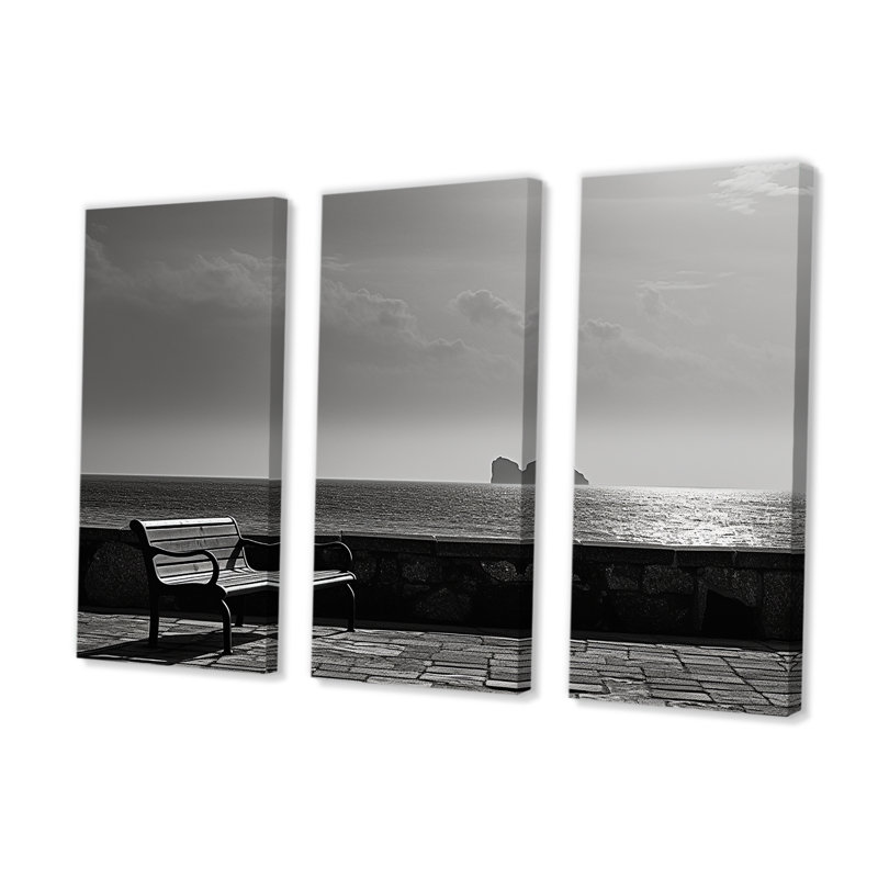 Quach - ensemble d'impression d'art mural vagues côtières, H 40 po x l 60 po x P 1 po