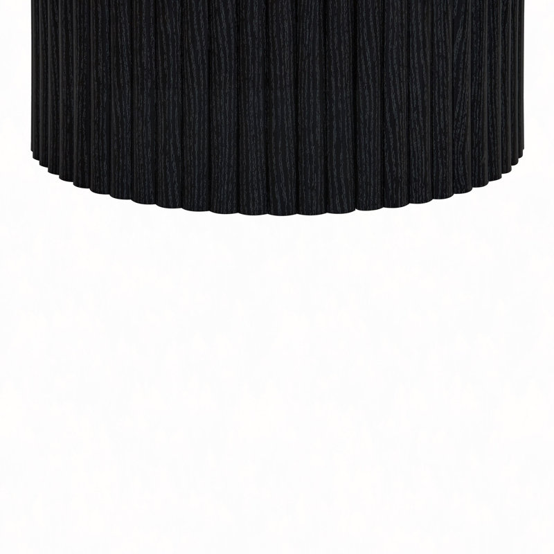 Ensemble de 2 tables basses, tables basses rondes, tables d'appoint modernes pour salon, appartement, Noir