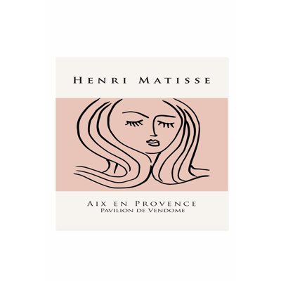 «People and Portraits Matisse Woman in Blush», reproduction d'art moderne sans cadre