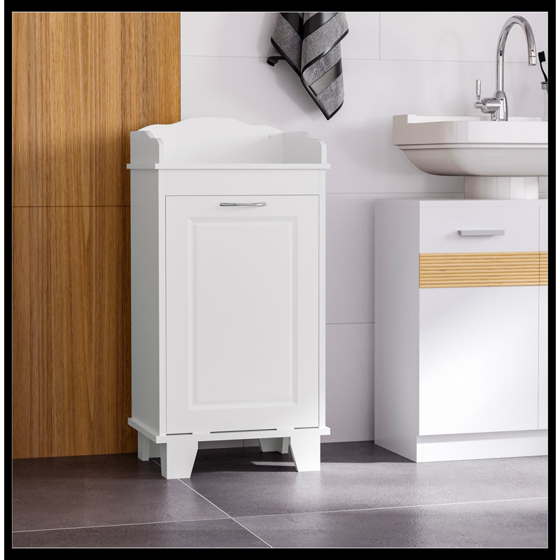 Armoire de salle de bain autoportante en bois d'ingénierie Kartyr