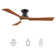 52'' Smart Solid Wood Ceiling Fan With Remote, Light Kit IncludedWorks With Google Assistant And Amazon Alexa,Siri Shortcut.