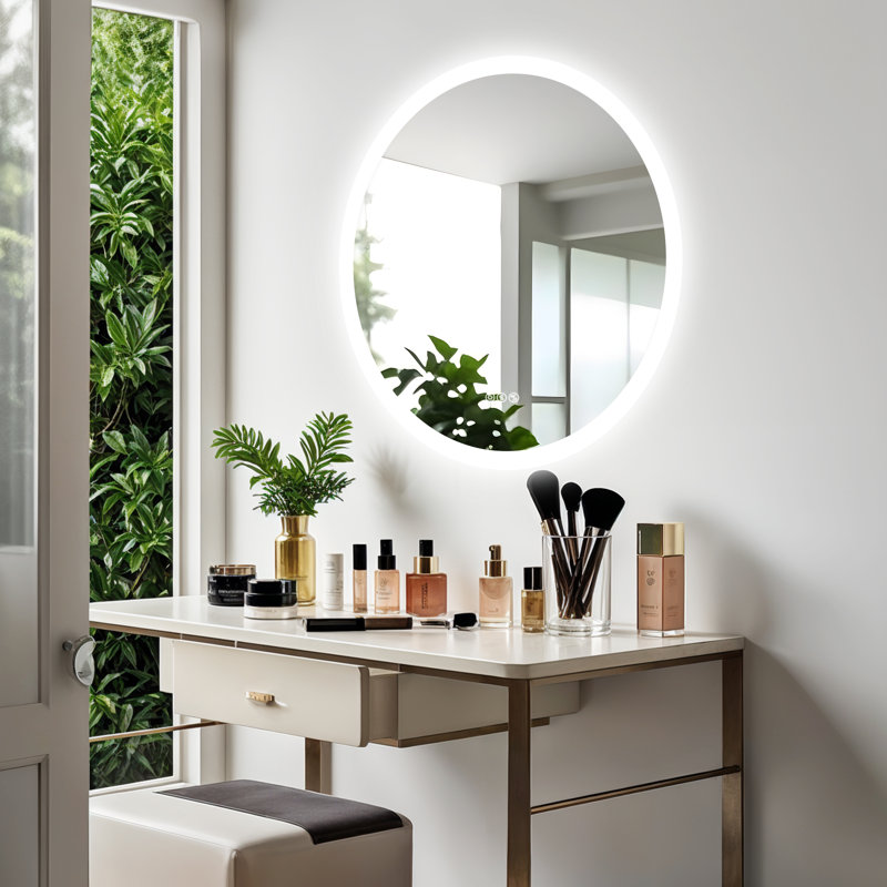 Deovion Round LED Mirror with Bluetooth