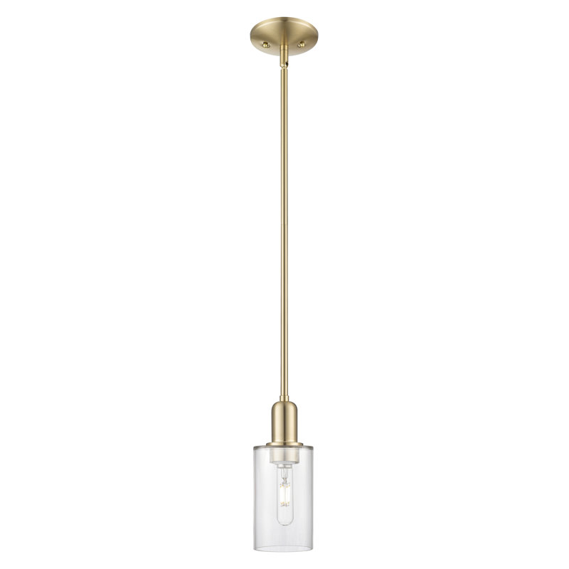 Arcadia - Alyssha - Mini-luminaire suspendu 4 tiges 1 lumière, Clair, Champagne Bronze