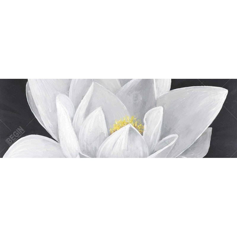 "Vue aérienne d'une fleur de lotus" sur toile