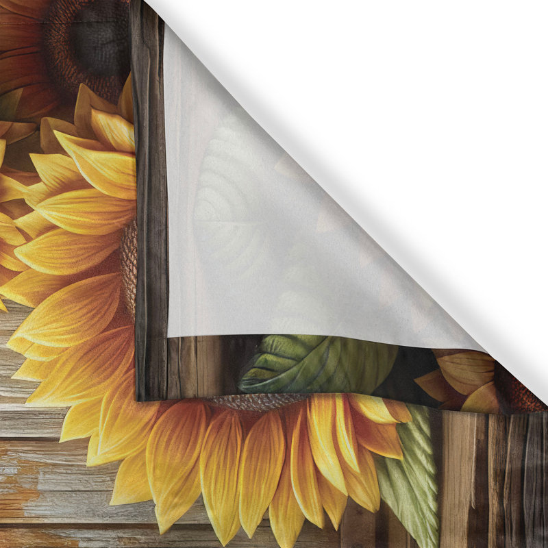 Floral Kitchen Curtain, 55" W x 45" L