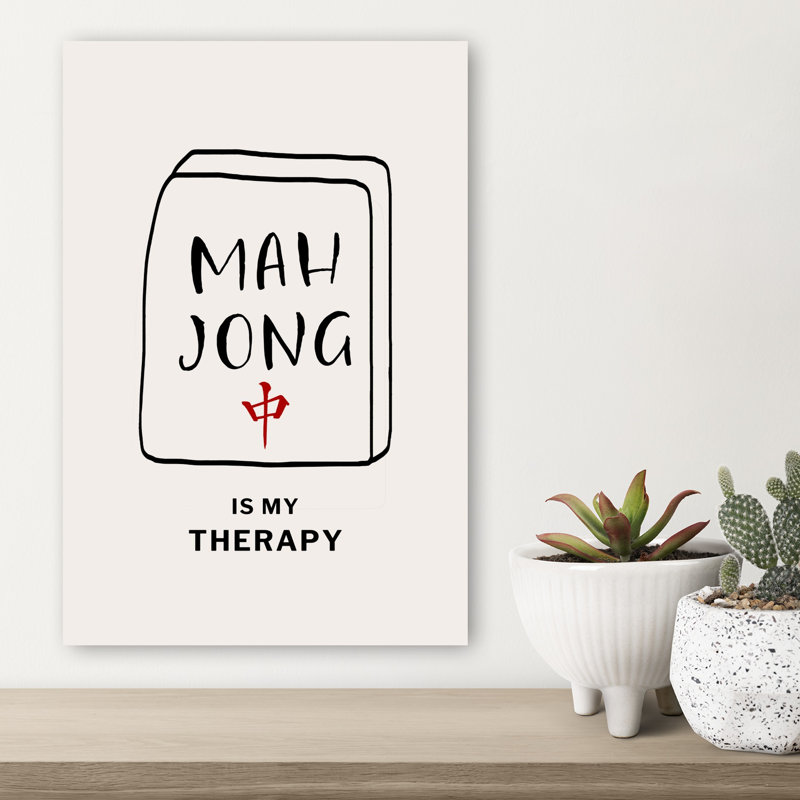 Art mural Mahjong, 18" H x 12" W