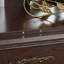 Vitrine vitrée éclairée avec tablettes réglables en verre 2 portes et 1 tiroir-1997320026