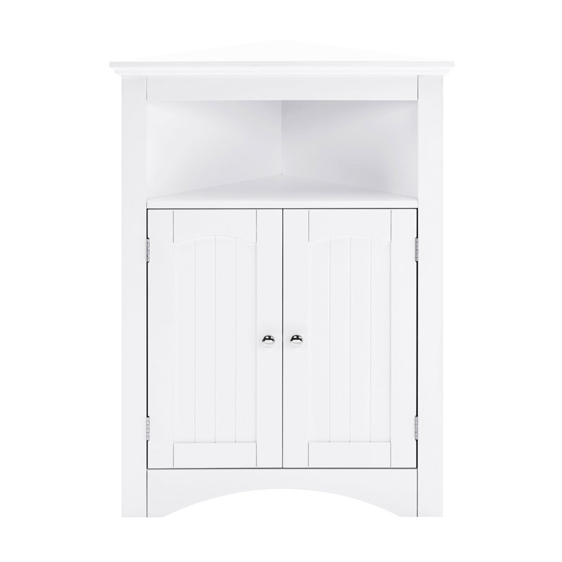 armoire de buffet, armoire d'angle, armoire de coin de plancher de salle de bain avec portes et tablettes, cuisine, salon, armoire de rangement autoportante pour salle de bain