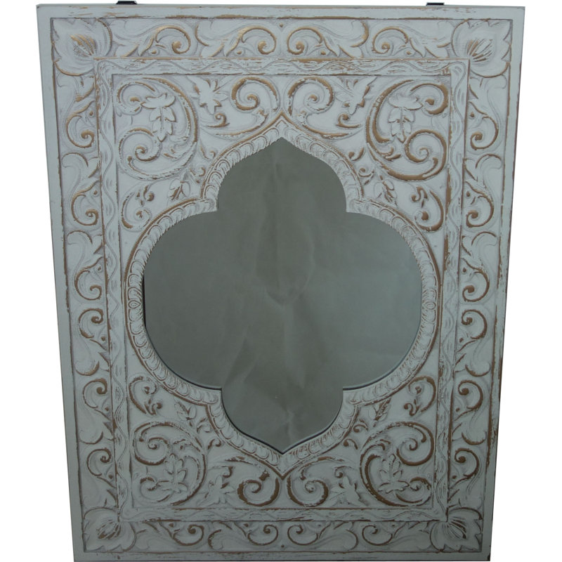 Earhart Wood Flat Wall Mirror