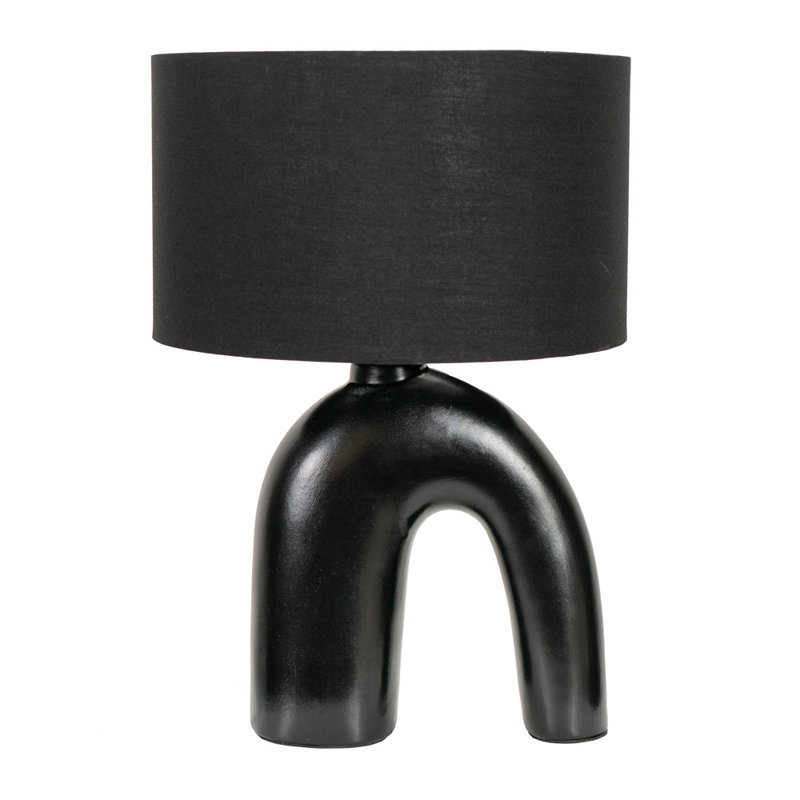 Ceramic Table Lamp, Black