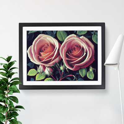 Head Turning Rose Flowers - Single Picture Frame Print