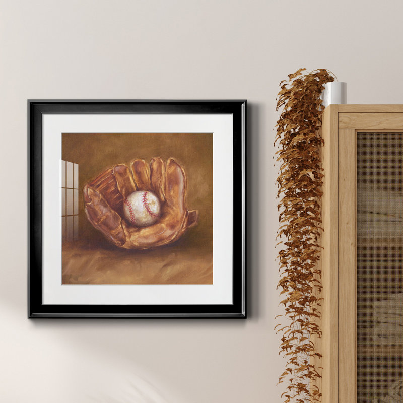 «Rustic Sports III», reproduction encadrée de qualité supérieure - prête à être accrochée, H 26,5 po x l 26,5 po x P 1,5 po