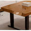 Bureau rectangulaire électrique réglable en bois massif-489771689-489771693