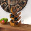 Solid Wood Tabletop Wine Bottle Rack Brown-884544466