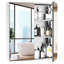 Organisateur de salle de bain mural en acier inoxydable Ample Space