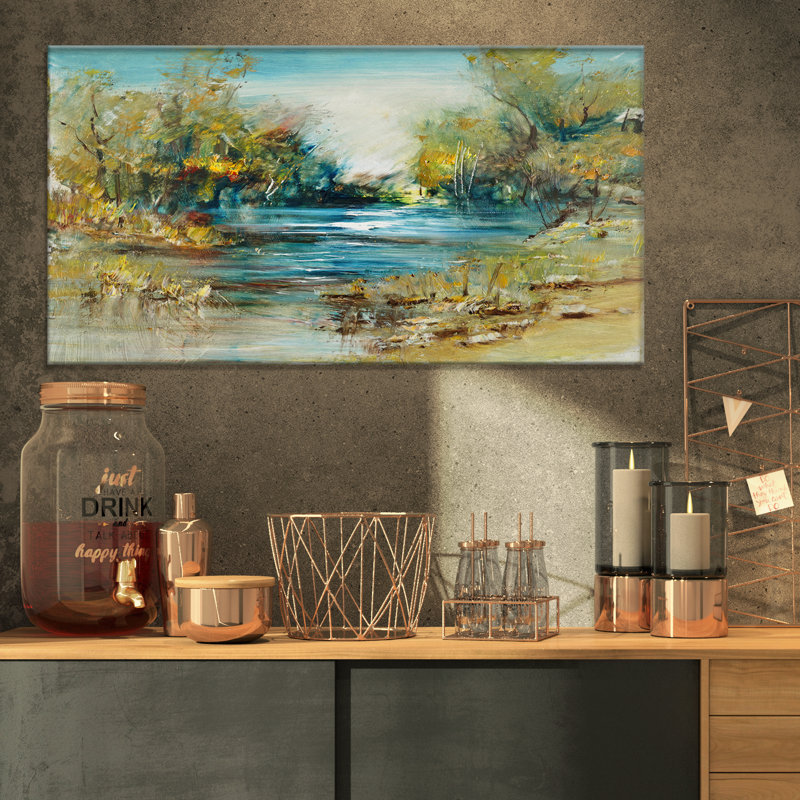 «Forest in Summer Sky», impression sur toile tendue, H 16 po x l 32 po x P 1 po