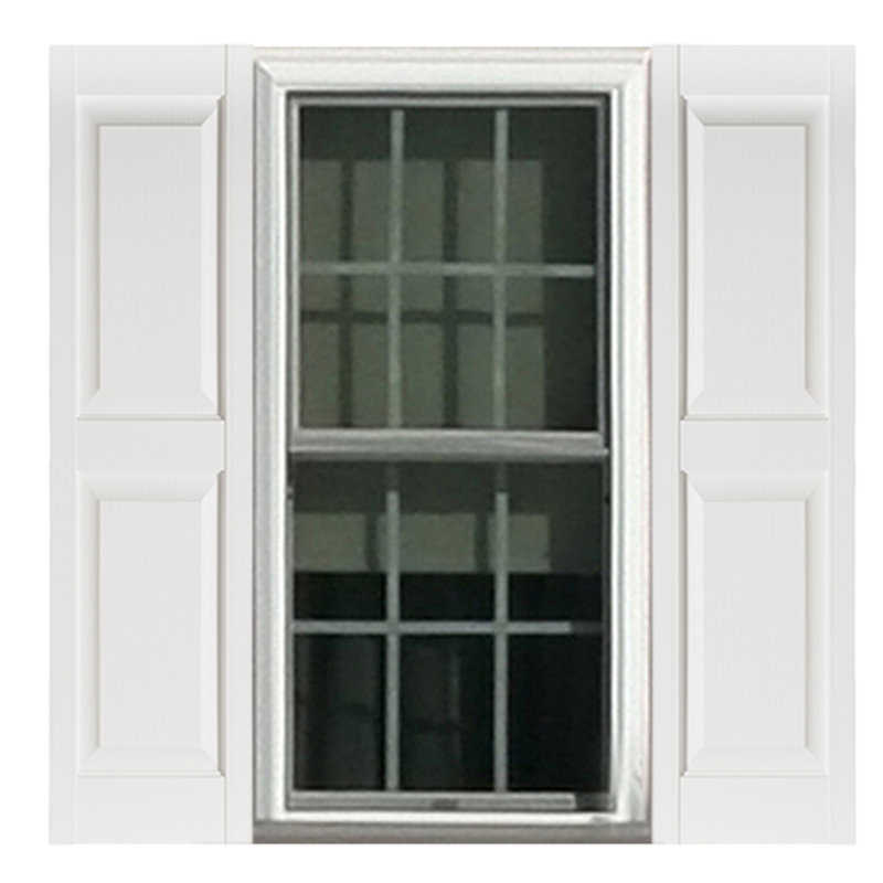 Premier Raised Panel Shutters, White, 47"