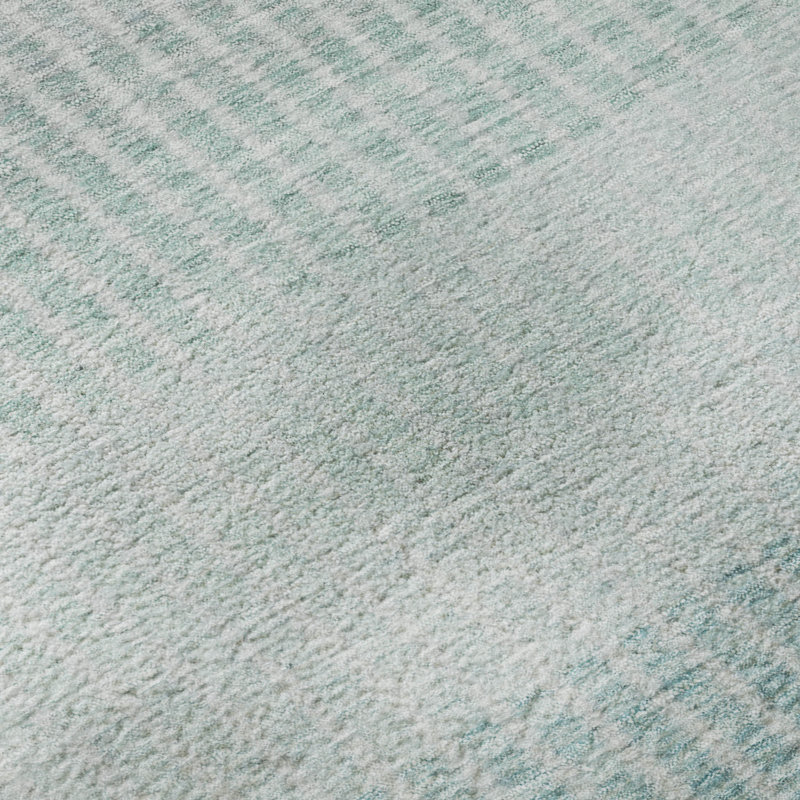 Premium Machine Washable Mayfield AMF2313 Stripes Rug, Blue, 9' x 12'