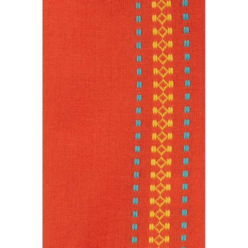 Tomato Cotton Dobby Border Table Napkins, Set of 4