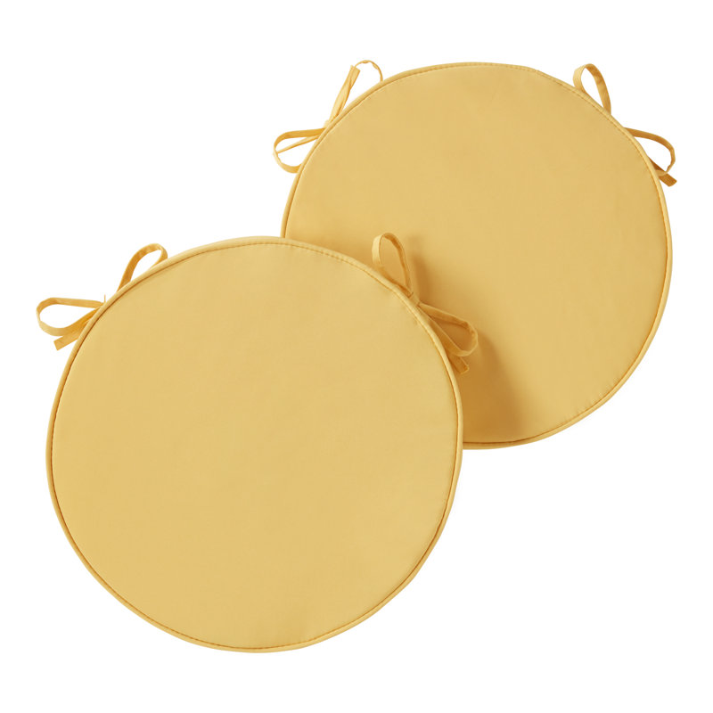 Outdoor Round Dining Chair Seat Pad, Sunbeam