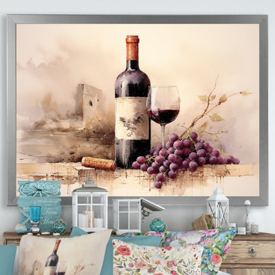 Cabernet Curve - vin, reproduction d'art sur toile