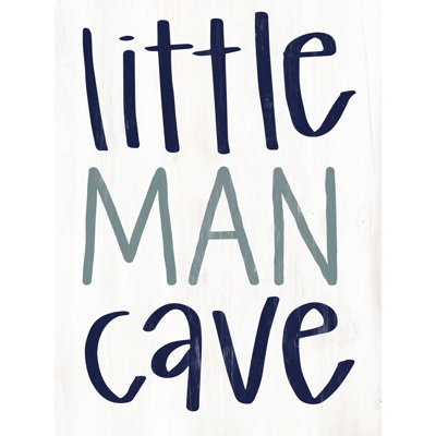 " Little Man Cave Navy And Grey "
