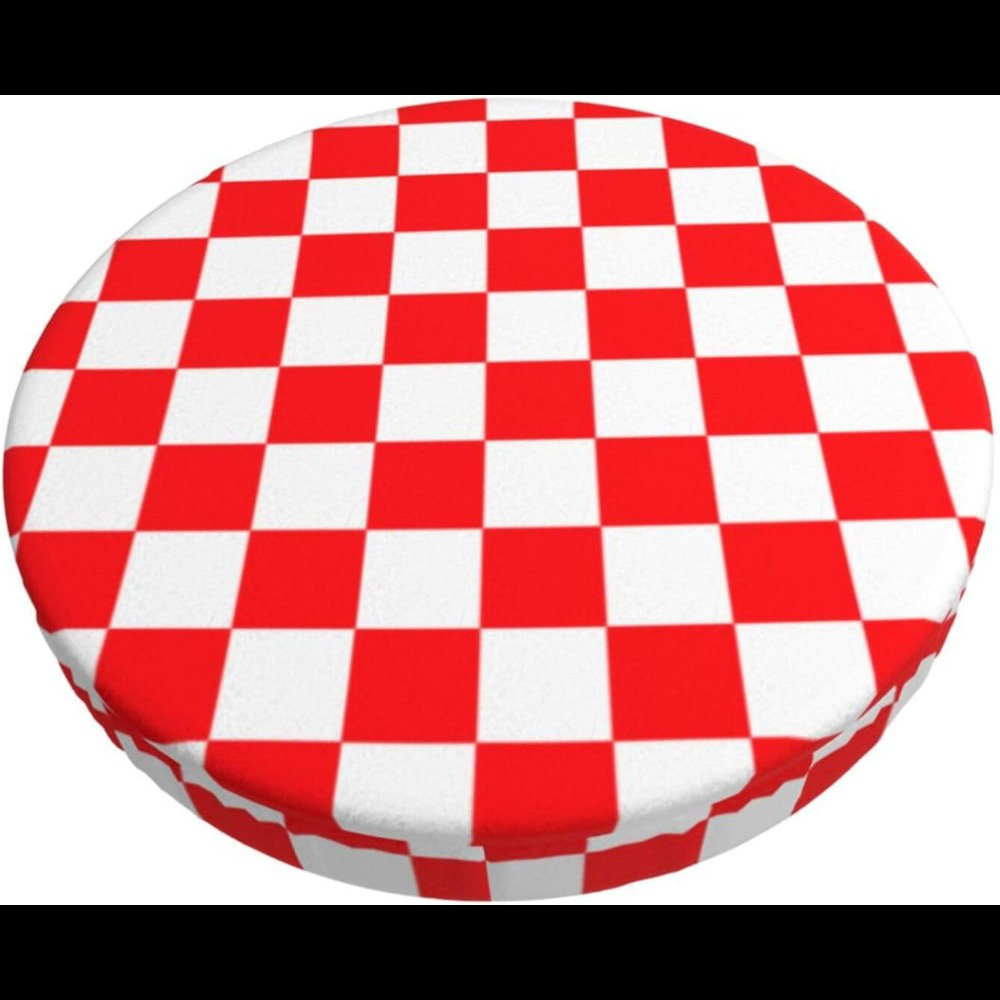 Gracie Oaks Red And White Checkered