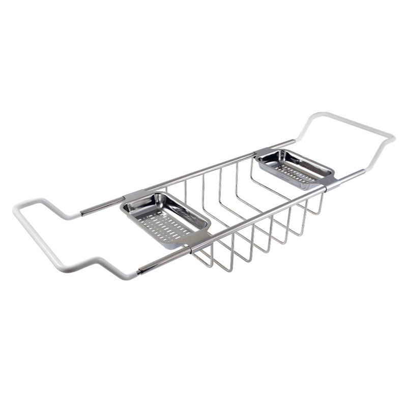 Plateau de rangement pour baignoire Kingston Kingston, Nickel poli