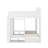 Twin +Twin Over Twin XL Triple Bunk Bed With Shelves And Hooks-627944024