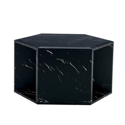 Hexagonal MDF Coffee Table, Multi-Hole Design To Give More Storage Space, Simple And Convenient Design Makes It Suitable For All Kinds Of Style Scenes. 25*21.6