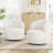 Upholstered Swivel Barrel Chair-2128978628
