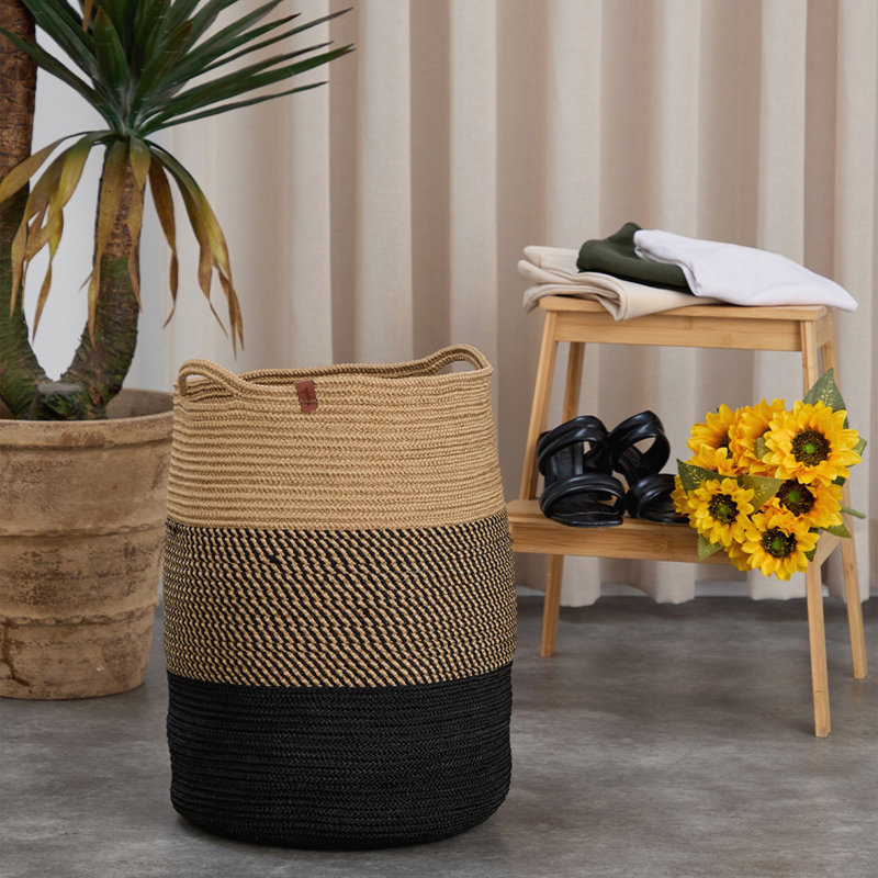 Panier décoratif 100% jute
