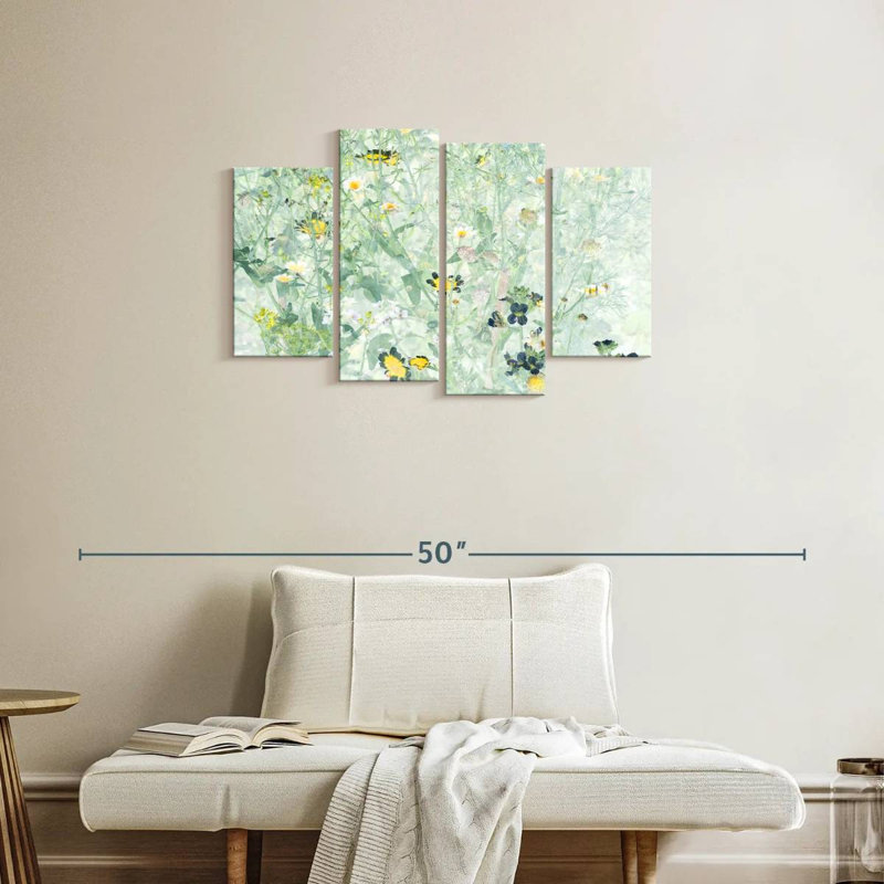 Harnek fleurs délicates II, H 22 po x l 36 po