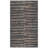 Avonte Natural Fiber Flat Weave Jute/Cotton Striped Rug in Black/Natural-105250099
