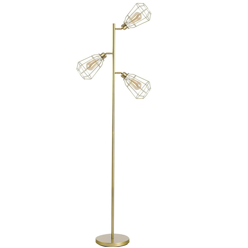 Grisham 165cm Traditional Floor Lamp, Gold