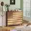 Buffet de 55 po: Armoire de cuisine polyvalente fabriquée à la main avec 2 tiroirs et 3 portes