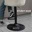 Ensemble de 2 tabourets de bar réglables pivotants, tissu tactile de lin