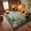 Machine Printed 229cm X 157cm Area Rug