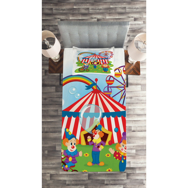 Polyester Coverlet, Twin Bedspread + 1 Sham