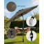 Parasol de patio extérieur de 9 pi avec manivelle et inclinaison à bouton-poussoir, protection UV imperméable-1139125033