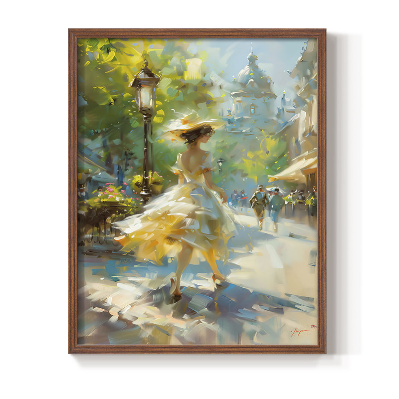 «WOMEN Series DCCLxxix», reproduction encadrée - bois massif, Noyer, H 15 po x l 12 po