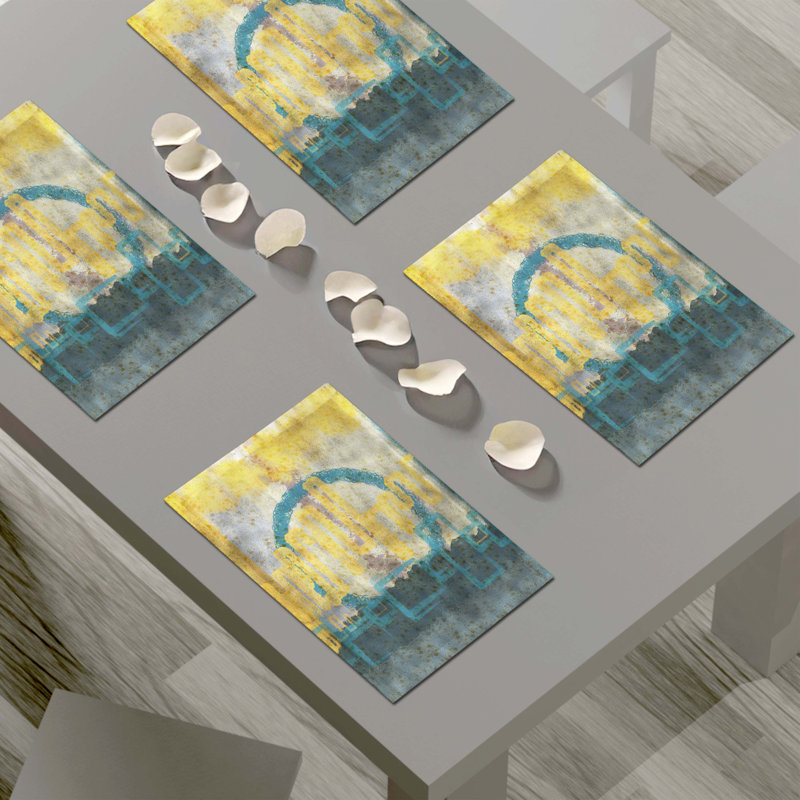 Polyester Abstract Rectangle Placemat