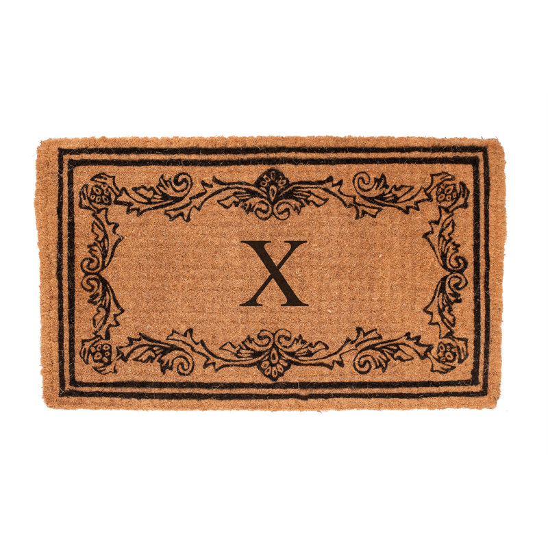 Balmer Outdoor Doormat, Rectangle 1'6" x 2'6", X