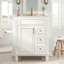 Ensemble de meuble-lavabo autoportant 24 po avec lavabo en céramique, 2 tiroirs, 1 porte à fermeture douce et 1 tablette réglable-1418813580-1418813581